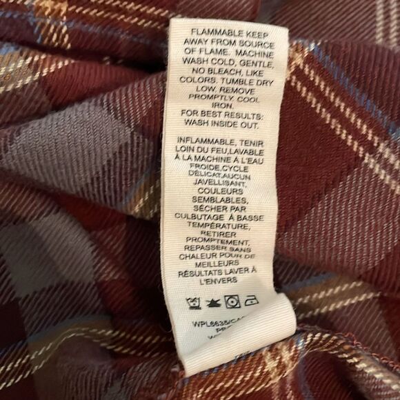 Woolrich Plaid Cotton Flannel Button Down Shirt Mens Size Extra Large - Picture 12 of 12